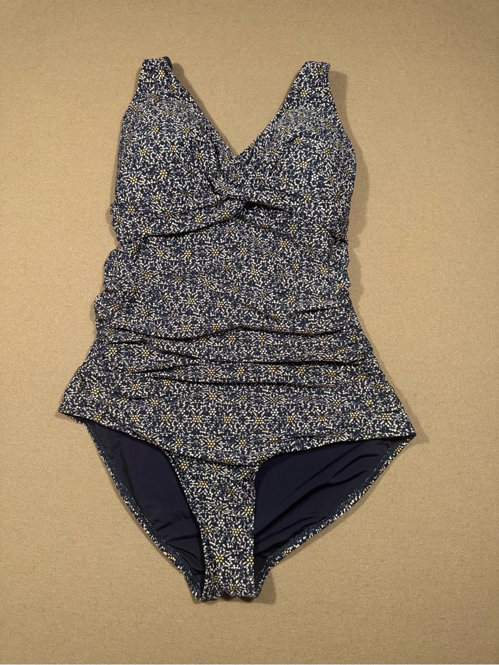 Navy Floral  One-Piece Swimsuit NIPTUCK